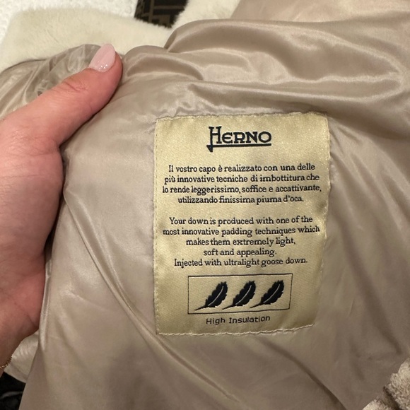 COPY - Herno Champagne Fur Puffer - Picture 12 of 14